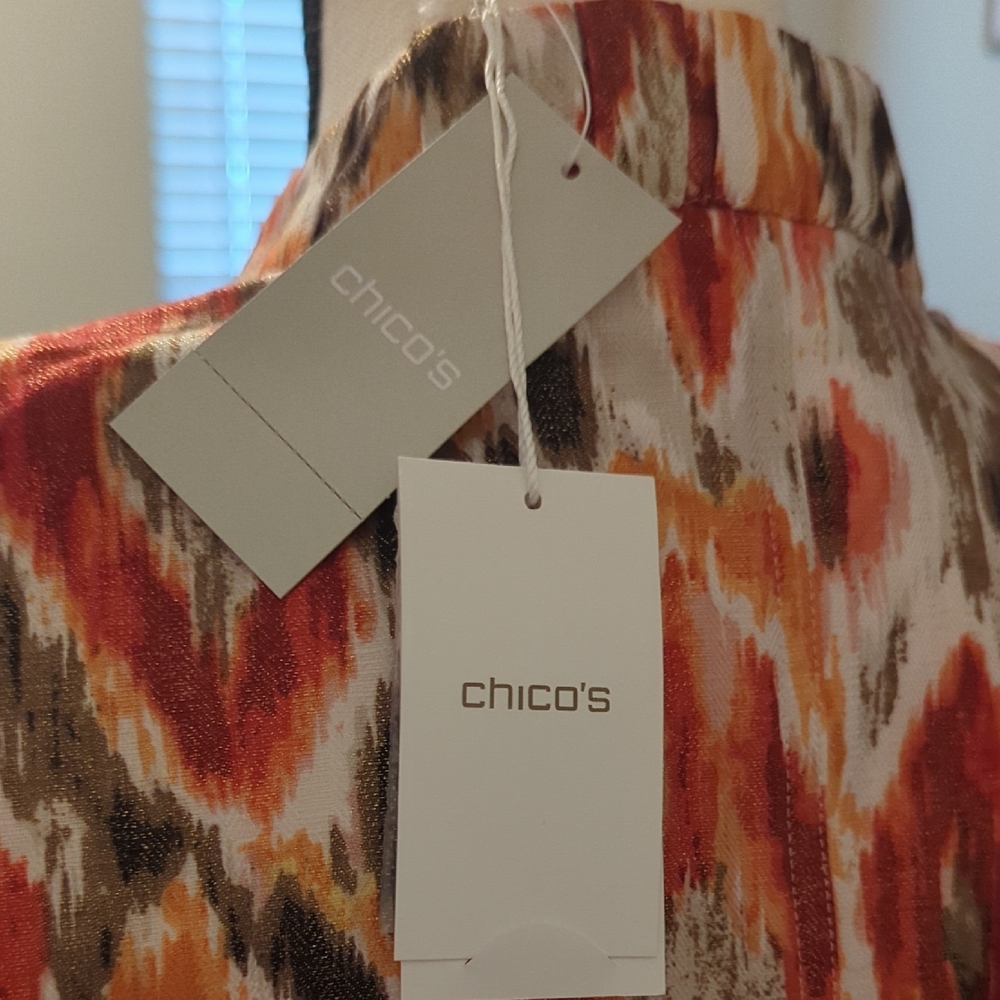 Women's Multicolor Patterned Jacket - Picture 8 of 8